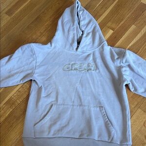 DREW Beige Hoodie with Yellow Logo Amazon